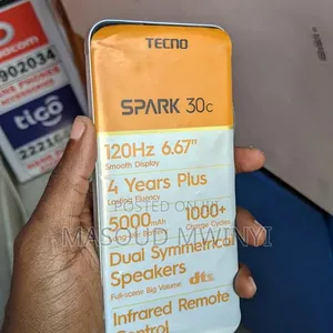 New Tecno Spark 30C 128GB White