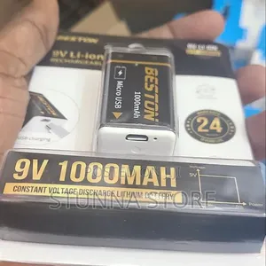 Betri ya Beston 9V 1000mAh Inayochajiwa - 2