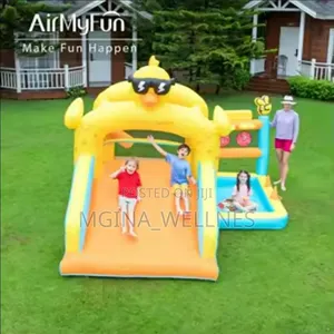 Airmyfun Mini Household Courtyard Bouncy Castle with Slide