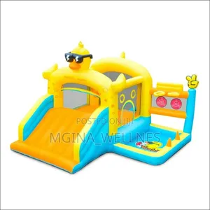 Airmyfun Mini Household Courtyard Bouncy Castle with Slide - 2