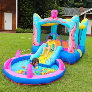 Octopus Children's Inflatable Castle Jumping Bed Slide