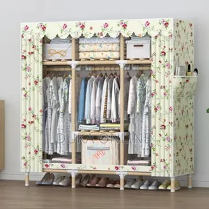 Fabric Wardrobe - 3 Door