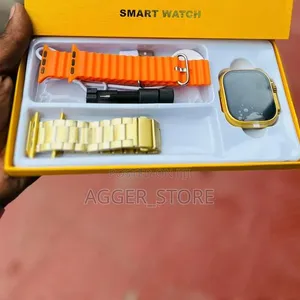 Smartwatch ya V9 Ultra Max Rangi ya Dhahabu - 2
