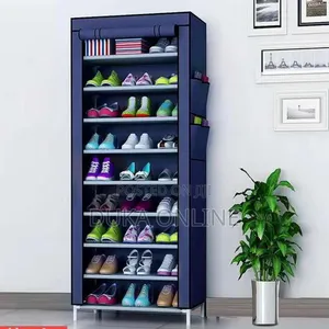 Shoe Rack with Zipper Cover