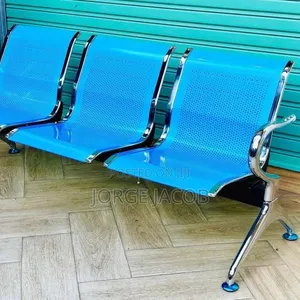 Kiti cha Kusubiria au Mapokezi cha Watu Watatu cha Metali