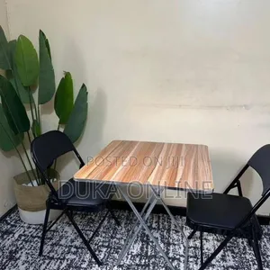 Foldable Wooden MDF Table 80x80cm