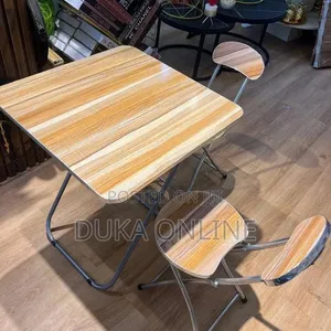 Meza ya Kukunja ya Mbao MDF 80x80cm - 3