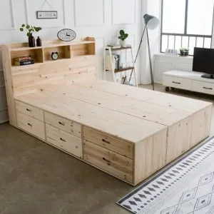 Pine Wood Bed Frame