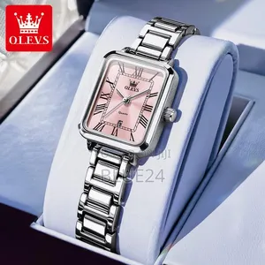 Saa ya Olevs 5641 ya Kike Maridadi ya Mraba Quartz