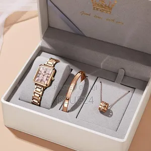 Saa ya Olevs 5641 ya Mraba ya Kifahari ya Quartz kwa Wanawake - 2