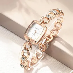 Anne Klein Minimalist Square Dial Chain Strap Quartz Watch - 2