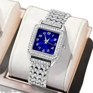 Saa ya Anasa ya Kike Quartz Roman Digital Dial - 2