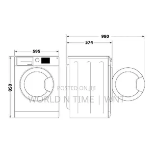 Ariston Front Load Washing Machine 9kg Washer 6kg Dryer NDB96 S GCC - 5
