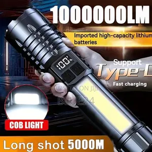 High Power LED Flashlight Type-C Rechargeable COB - 4