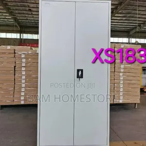 Large Double-Door Metal Storage Cabinet