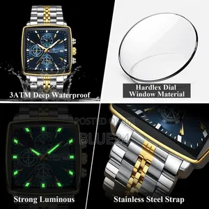 Poedagar Fashion Men's Luminous Waterproof Chronograph Watch