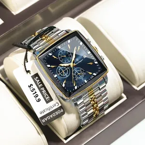 Poedagar Fashion Men's Luminous Waterproof Chronograph Watch - 2