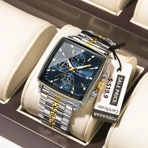 Poedagar Fashion Men's Luminous Waterproof Chronograph Watch - 5