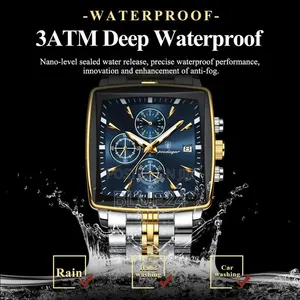 Poedagar Fashion Men's Luminous Waterproof Chronograph Watch - 6