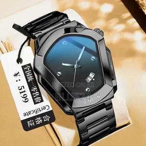 Saa ya Wanaume ya Rolex ya Kifahari ya Biashara yenye Almasi na Quartz - 4