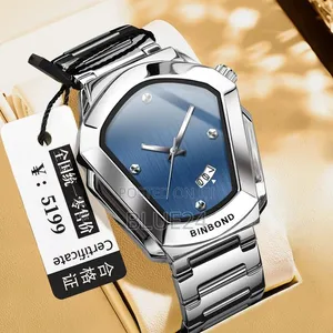 Saa ya Wanaume ya Rolex ya Kifahari ya Biashara yenye Almasi na Quartz - 5