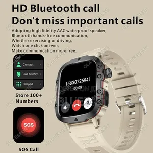 Saa Mahiri ya Kijeshi yenye Sauti ya AI na Simu ya Bluetooth - 6