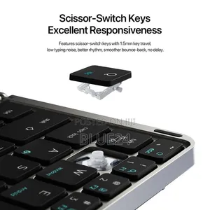 New Multifunctional Foldable Bluetooth Keyboard with Touchpad