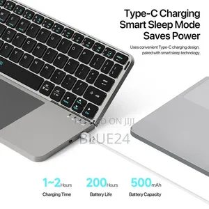 New Multifunctional Foldable Bluetooth Keyboard with Touchpad - 5