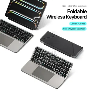 New Multifunctional Foldable Bluetooth Keyboard with Touchpad - 6