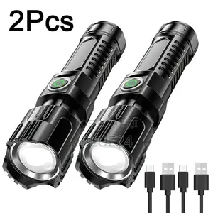 Ultra Bright LED Flashlight - Type-C Rechargeable - 5