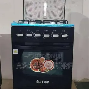 Alitop Jiko la Gesi Sahani 3 + Sahani 1 ya Umeme + Oveni ya Umeme