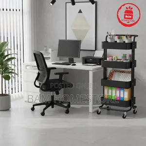 4-Tier Multi-Purpose Rolling Storage Trolley