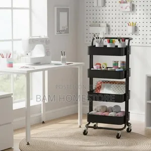 4-Tier Multi-Purpose Rolling Storage Trolley - 3
