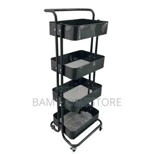 4-Tier Multi-Purpose Rolling Storage Trolley - 4
