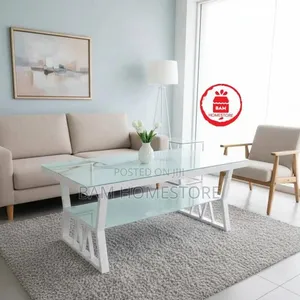 Modern Luxury Channel Design Coffee Table - Black White - 4