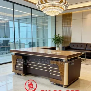 Modern L-Shaped Executive Desk (SK-20-23B)