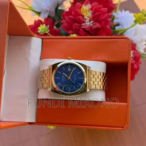 Saa ya Casio Maridadi ya Dhahabu-Bluu