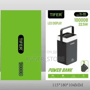 Tifer 100000mAh Ti-111 LED Display Power Bank - 2