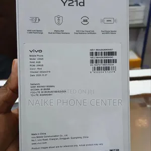 New Vivo Y21d 128GB Red - 2