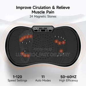 Mashine ya Mazoezi ya Vibration Plate yenye Nguvu na Acupressure ya Magnetic - 2