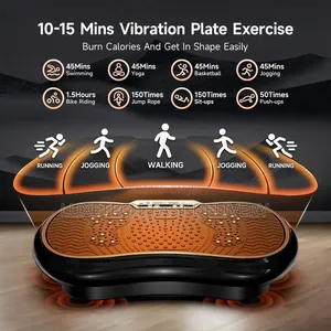 Mashine ya Mazoezi ya Vibration Plate yenye Nguvu na Acupressure ya Magnetic - 5