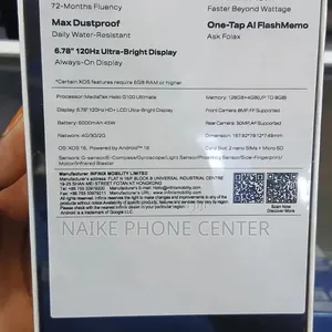 New Infinix Hot 70 128GB Black - 2