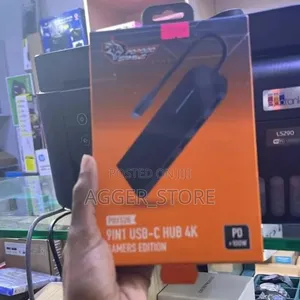Porodo Gaming 9-in-1 USB-C Hub 4K Gamers Edition