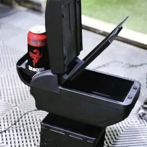 Armrest With 6 USB Charging Port , Cup Holder 2X Storage
