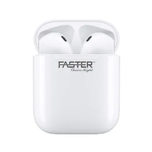 Faster FTW-12 Stereo Bass Sound TWS Wireless Earbuds