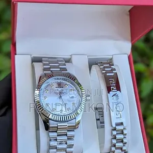 Seti ya Saa na Bangili ya Rolex