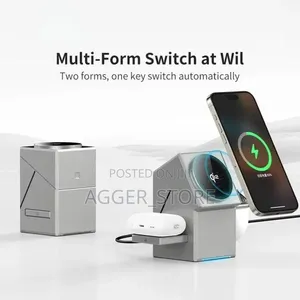 Kituo cha Kuchaji Bila Waya kwa Simu, AirPods na Smartwatch
