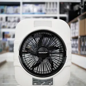 Rechargeable Fan 8hrs Battery Power Bank Support + Light AC Mode