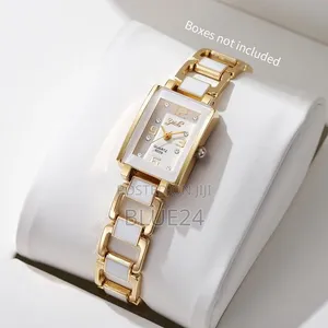 Elegant Women's Quartz Watch with Square Dial