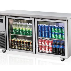 Under-Counter Two-Glass-Door Refrigerator 1.5 Metre